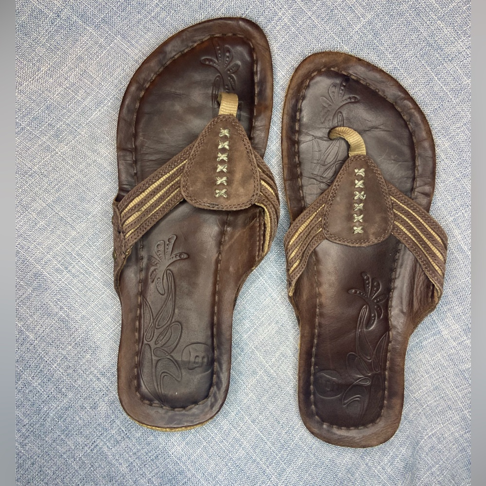 Merrell Lucca Espresso Women's Brown Thong Footwear Sandals Size‎ 8, Pre-Owned